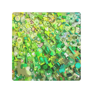 グリーンボードゲームコンポーネント メタルプリント