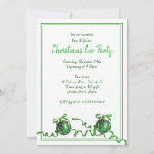 グリーンボールスクリスマスホリデーハウスパーティー 招待状 (正面)