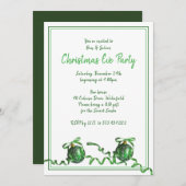 グリーンボールスクリスマスホリデーハウスパーティー 招待状 (正面/裏面)