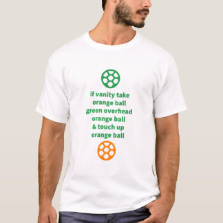 グリーンボールTouchアップマナーのオレンジボール Tシャツ