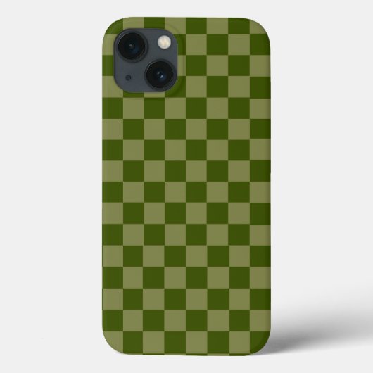 グリーンボ市松模様にタニカルラグジュアリー Case-Mate iPhoneケース (裏面)