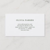 グリーンボ離れタニカル金ゴールド 名刺 (裏面)