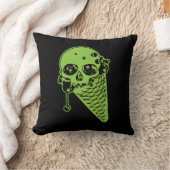 グリーンポイズンアイスクリームコーン装飾用クッション クッション (ブランケット)