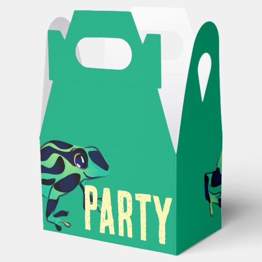 グリーンポイズンダーツカエルのギフトボックス フェイバーボックス (オープン)