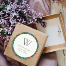 グリーンポインセチアフローラモノグラムアドレス