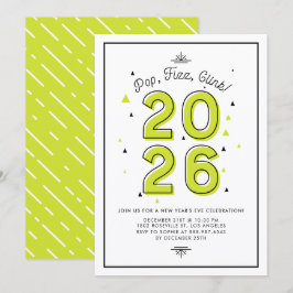 グリーンポップフィズクリンク 2026年新年のお祝いパーティー 招待状