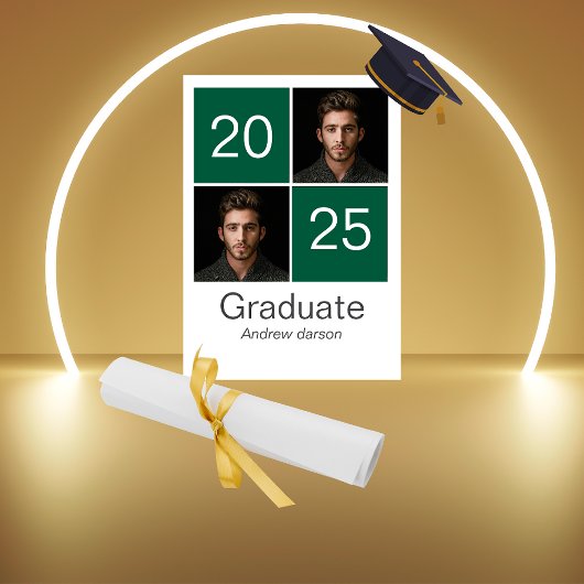 グリーンポートレート卒業招待状 招待状