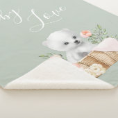 グリーンポーラベアベビーラブ シェルパブランケット (3/4)