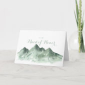 グリーンマウンテンカントリーのウェディングパーティーへの感謝 サンキューカード (正面)