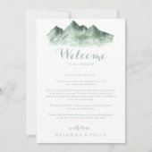 グリーンマウンテンカントリーウェディングウェルカムレター (正面)