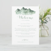 グリーンマウンテンカントリーウェディングウェルカムレター (スタンド正面)