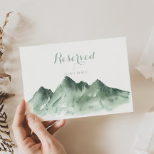 グリーンマウンテンカントリーウェディング予約サイン