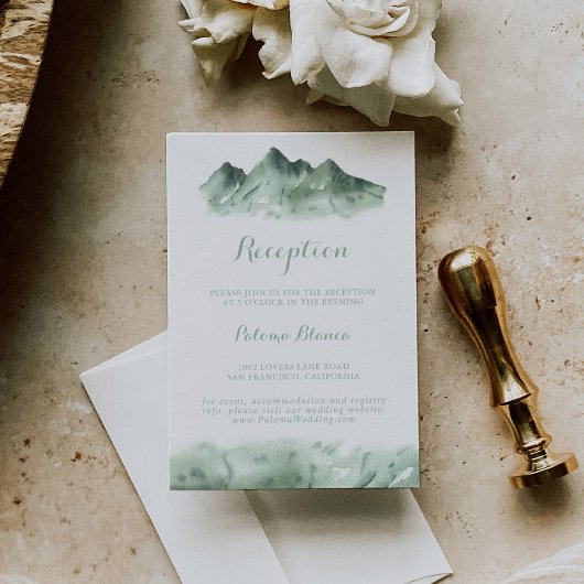 グリーンマウンテンカントリーウェディング披露宴 エンクロージャーカード