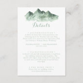 グリーンマウンテンカントリーウェディング詳細 エンクロージャーカード (正面)
