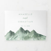 グリーンマウンテンカントリーウェディング 三つ折り招待状 (カバー)