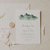 グリーンマウンテンカントリーキッチンティーブライダルシャワー 招待状