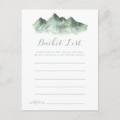 グリーンマウンテンカントリーバケットリストカード ポストカード (正面)