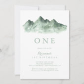 グリーンマウンテンカントリーファースト誕生日パーティー 招待状 (正面)