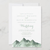 グリーンマウンテンカントリーフロント&バック結婚ズ 招待状 (正面)