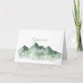 グリーンマウンテンカントリー結婚折り畳みグラシアスカード サンキューカード (正面)