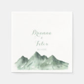 グリーンマウンテンカントリー結婚書道 スタンダードカクテルナプキン (正面)