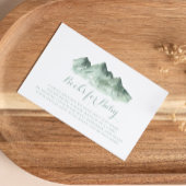 グリーンマウンテンカントリー赤ちゃんシャワー予約リクエスト エンクロージャーカード