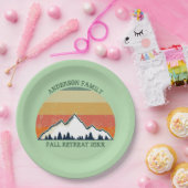 グリーンマウンテンサンセットフォレストファミリー懇親会パーティー ペーパープレート (パーティー)