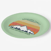 グリーンマウンテンサンセットフォレストファミリー懇親会パーティー ペーパープレート (アングル)