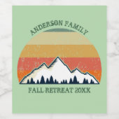 グリーンマウンテンサンセットフォレストファミリー懇親会パーティー ワインラベル (シングルラベル)