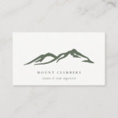 グリーンマウンテンスケッチシルエット登山キャンプ 名刺 (正面)