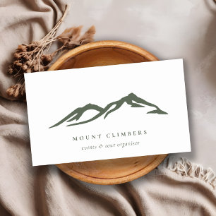 グリーンマウンテンスケッチシルエット登山キャンプ 名刺