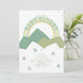 グリーンマウンテンスノーフラリー ベビーシャワー招待状 招待状 (スタンド正面)