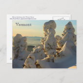 グリーンマウンテンズバーモントin冬 ポストカード (正面/裏面)
