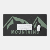 グリーンマウンテンズブラックデスクマット デスクマット (キーボード&マウス)