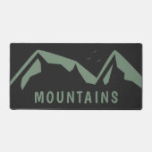 グリーンマウンテンズブラックデスクマット デスクマット (正面)