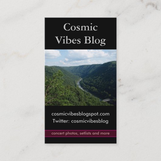 グリーンマウンテンズ写真名刺 名刺 (正面)