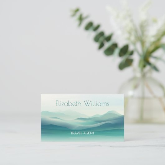 グリーンマウンテンズ旅行代理店 | QRコード 名刺 (スタンド正面)