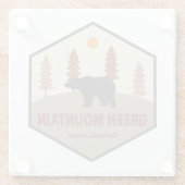 グリーンマウンテンナショナルフォレストベア ガラスコースター (裏面)