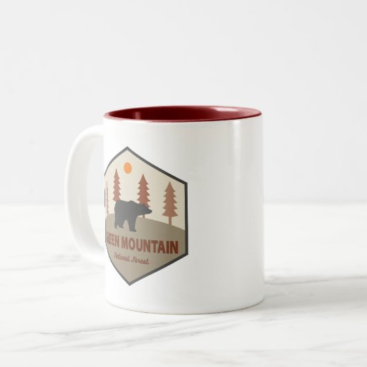 グリーンマウンテンナショナルフォレストベア ツートーンマグカップ (正面左)