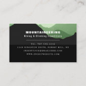 グリーンマウンテンハイキングと登山 名刺 (裏面)