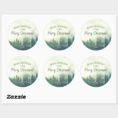 グリーンマウンテンパインズフェスティバルメリークリスマス ラウンドシール (シート)