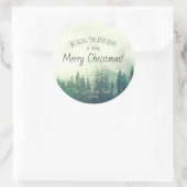 グリーンマウンテンパインズフェスティバルメリークリスマス ラウンドシール (バッグ)