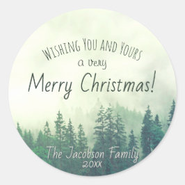 グリーンマウンテンパインズフェスティバルメリークリスマス ラウンドシール