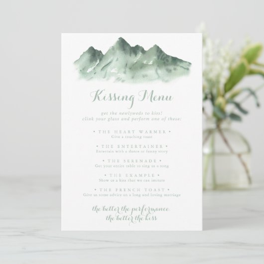 グリーンマウン結婚テンキスをするのメニューゲームカード (スタンド正面)