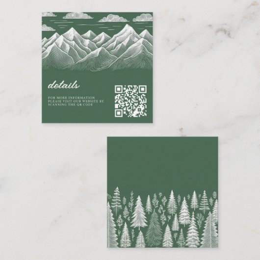 グリーンマウン結婚テン エンクロージャーカード (正面/裏面)