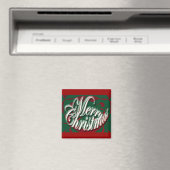 グリーンマグネットでのメリークリスマス マグネット (インサイチュ (食洗機))