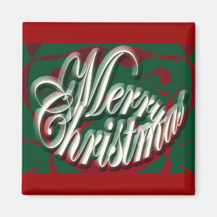 グリーンマグネットでのメリークリスマス マグネット