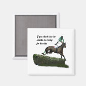 グリーンマグネットのジャンパー馬ジョッキー マグネット (正面/裏面)