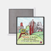 グリーンマグネットのARTcoity マグネット (正面/裏面)