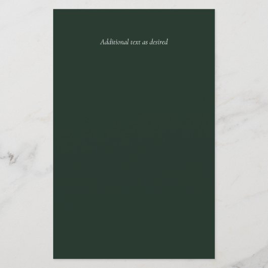 グリーンマグノリアフローラ予算の結婚式の招待A9 (裏面)